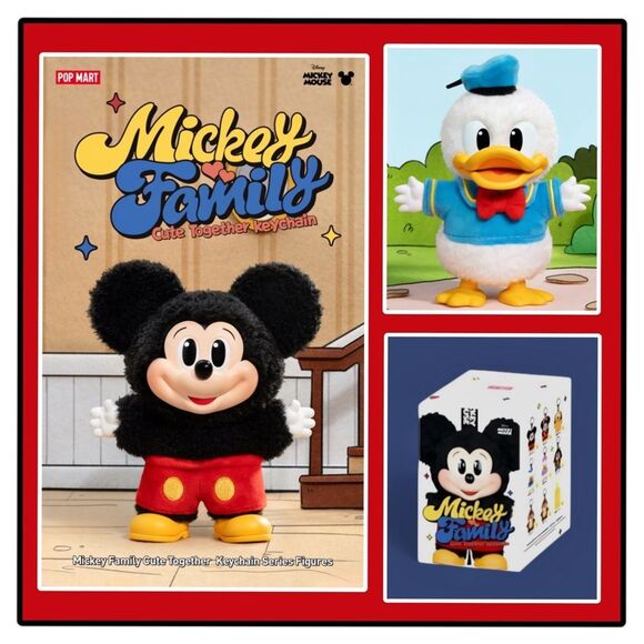 Pop Mart Mickey Family Cute Together Keychain Series Figure - Donald Duck - Picture 2 of 16